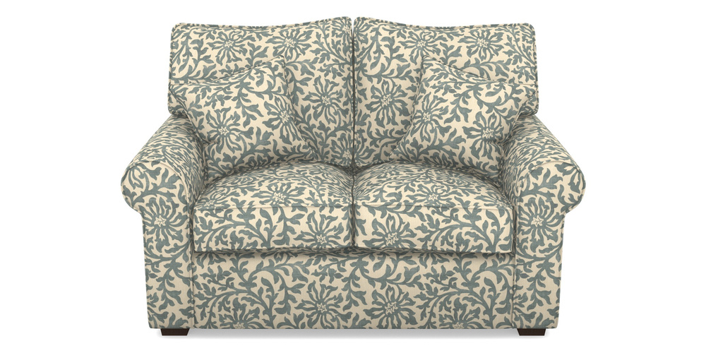 Product photograph of Upperton 2 Seater Sofa In V A Brompton Collection - Floral Scroll - Pebble from Sofas and Stuff Limited