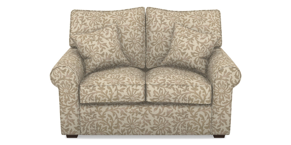 Product photograph of Upperton 2 Seater Sofa In V A Brompton Collection - Floral Scroll - Assam Tea from Sofas and Stuff Limited