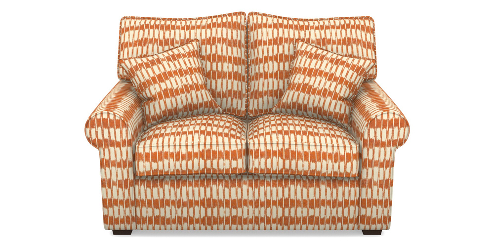 Product photograph of Upperton 2 Seater Sofa In V A Brompton Collection - Ikat - Terracotta from Sofas and Stuff Limited