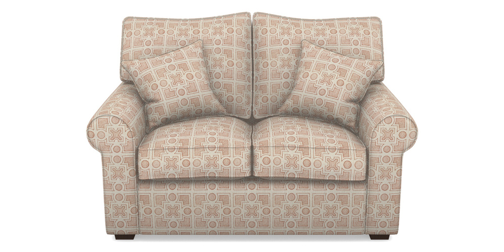 Product photograph of Upperton 2 Seater Sofa In Rhs Collection - Small Knot Garden Cotton Weave - Terracotta from Sofas and Stuff Limited