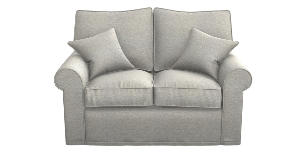 Product photograph of Upperton 2 Seater Sofa In Textured Velvet - Silver from Sofas and Stuff Limited