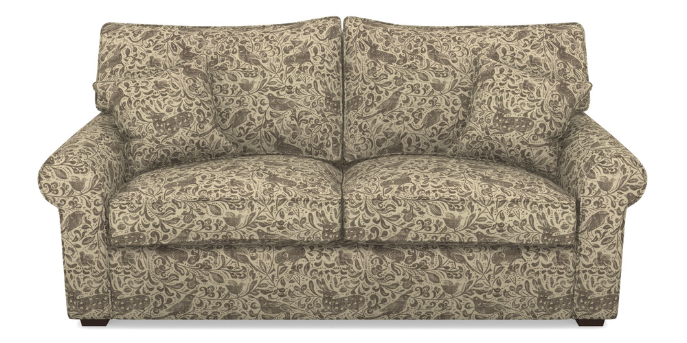 Product photograph of Upperton 3 Seater Sofa In V A Drawn From Nature - Bird And Rabbit - Brown from Sofas and Stuff Limited