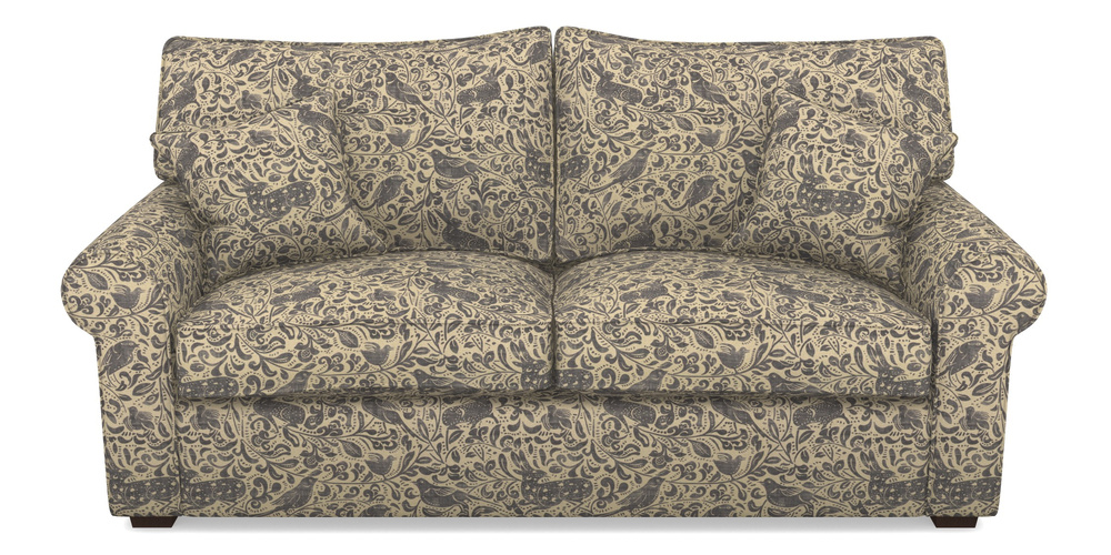 Product photograph of Upperton 3 Seater Sofa In V A Drawn From Nature - Bird And Rabbit - Navy from Sofas and Stuff Limited