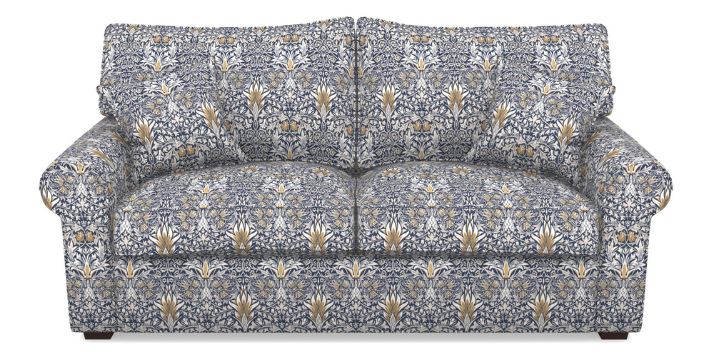 Product photograph of Upperton 3 Seater Sofa In William Morris Collection - Snakeshead - Indigo Hemp from Sofas and Stuff Limited