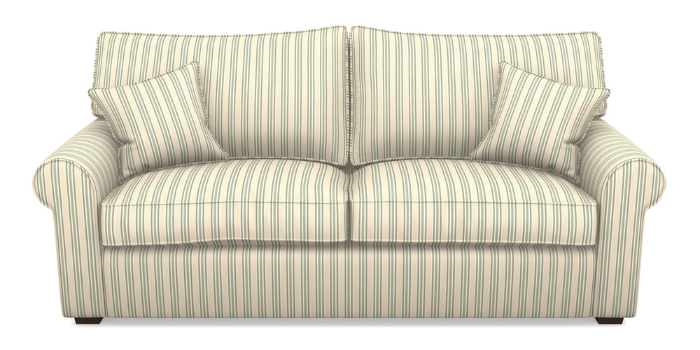 Product photograph of Upperton 4 Seater Sofa In Cloth 22 - Racing Stripes Ayr - Mint from Sofas and Stuff Limited