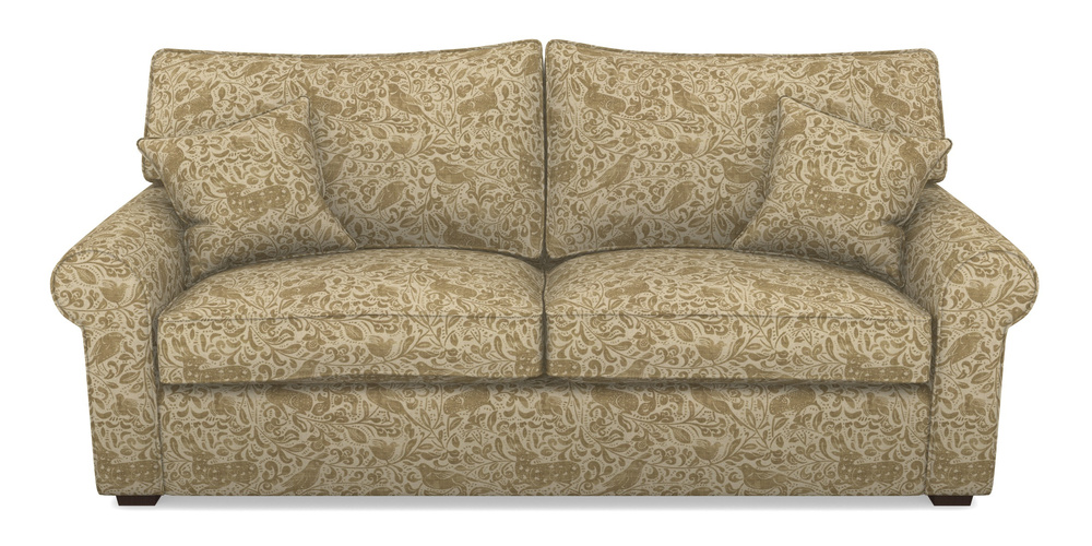 Product photograph of Upperton 4 Seater Sofa In V A Drawn From Nature - Bird And Rabbit - Gold from Sofas and Stuff Limited