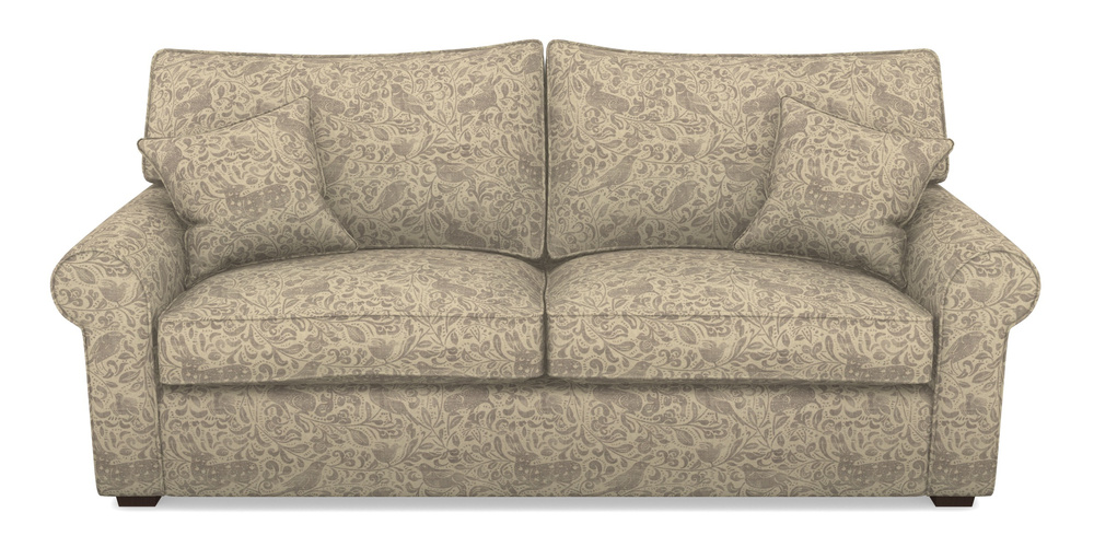 Product photograph of Upperton 4 Seater Sofa In V A Drawn From Nature - Bird And Rabbit - Grey from Sofas and Stuff Limited