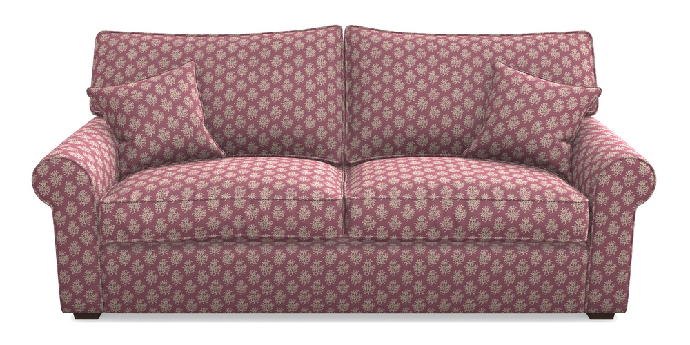 Product photograph of Upperton 4 Seater Sofa In Cloth 21 - Coral 1 - Cassis from Sofas and Stuff Limited