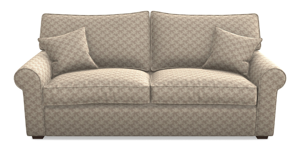 Product photograph of Upperton 4 Seater Sofa In Cloth 21 - Decorative Leaf - Beech from Sofas and Stuff Limited