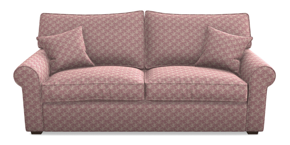 Product photograph of Upperton 4 Seater Sofa In Cloth 21 - Decorative Leaf - Cassis from Sofas and Stuff Limited