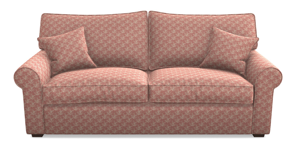 Product photograph of Upperton 4 Seater Sofa In Cloth 21 - Decorative Leaf - Ginger Snap from Sofas and Stuff Limited