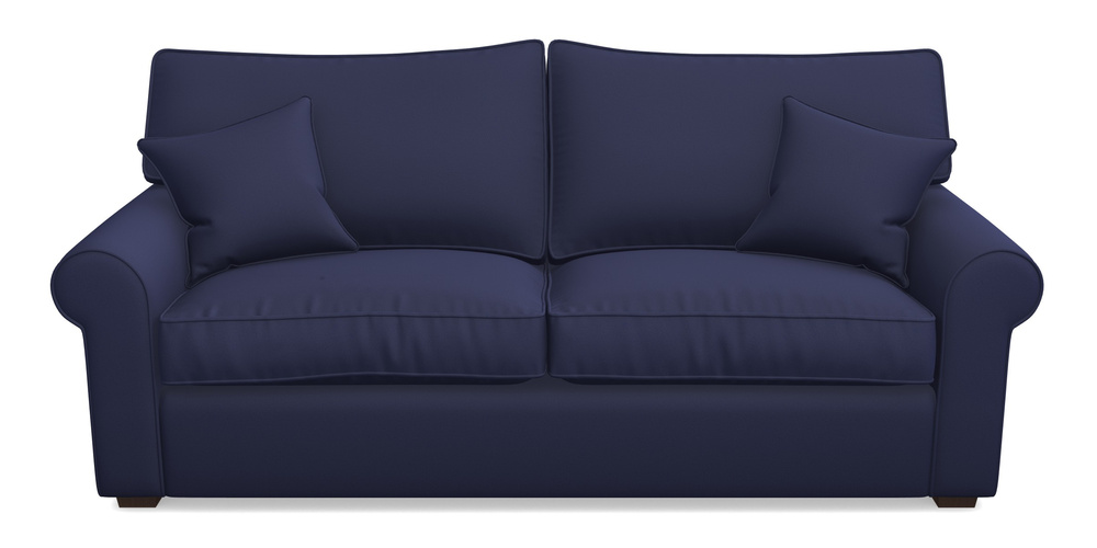 Product photograph of Upperton 4 Seater Sofa In Clever Glossy Velvet - Navy from Sofas and Stuff Limited