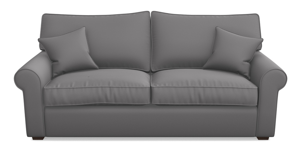 Product photograph of Upperton 4 Seater Sofa In Clever Glossy Velvet - Shadow from Sofas and Stuff Limited