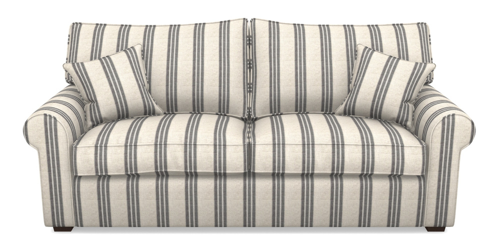 Product photograph of Upperton 4 Seater Sofa In Cloth 18 Stripes - Bengal - Bible Black from Sofas and Stuff Limited
