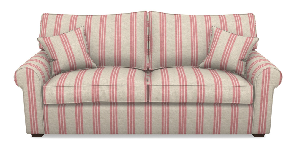 Product photograph of Upperton 4 Seater Sofa In Cloth 18 Stripes - Bengal - Cranberry from Sofas and Stuff Limited