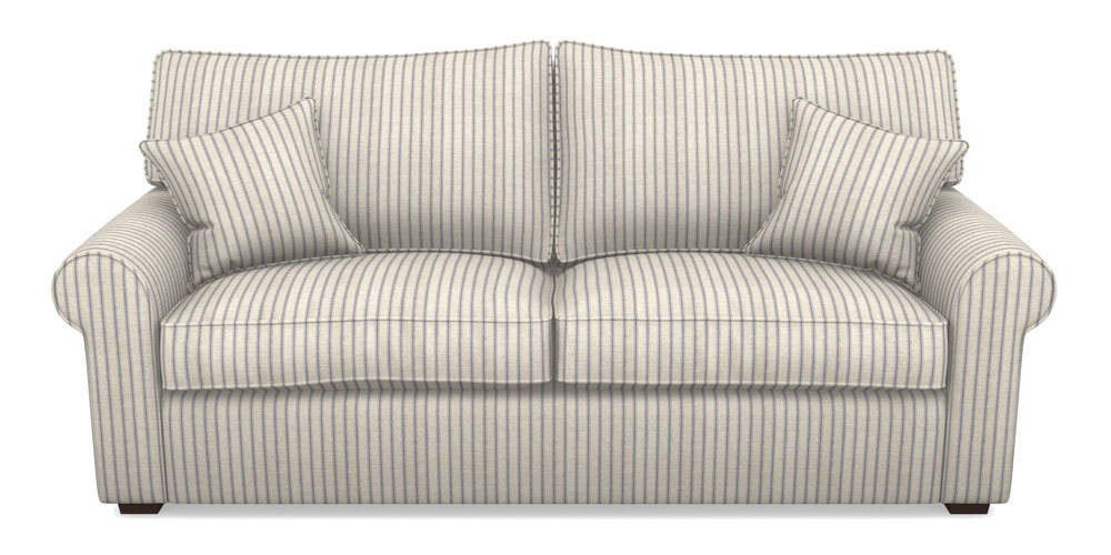 Product photograph of Upperton 4 Seater Sofa In Cloth 18 Stripes - Ticking - Indigo from Sofas and Stuff Limited