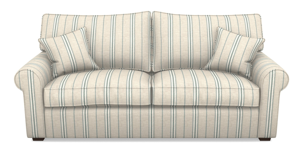 Product photograph of Upperton 4 Seater Sofa In Cloth 18 Stripes - Regimental - Basil from Sofas and Stuff Limited
