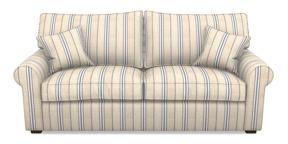 Product photograph of Upperton 4 Seater Sofa In Cloth 18 Stripes - Regimental - Indigo from Sofas and Stuff Limited