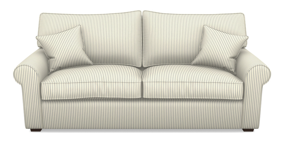 Product photograph of Upperton 4 Seater Sofa In Cotton Stripe - Airforce from Sofas and Stuff Limited