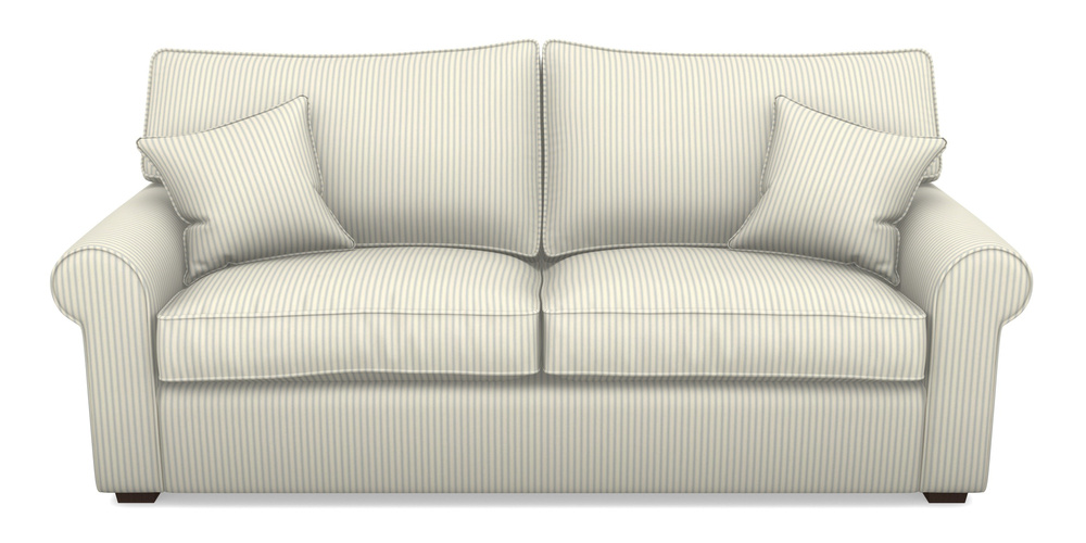 Product photograph of Upperton 4 Seater Sofa In Cotton Stripe - Sky from Sofas and Stuff Limited