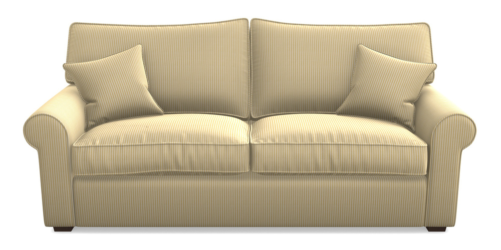 Product photograph of Upperton 4 Seater Sofa In Cloth 21 - Simple Stripe - Canary from Sofas and Stuff Limited