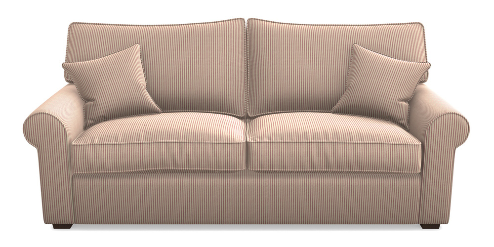 Product photograph of Upperton 4 Seater Sofa In Cloth 21 - Simple Stripe - Cassis from Sofas and Stuff Limited