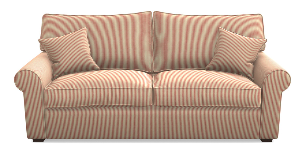 Product photograph of Upperton 4 Seater Sofa In Cloth 21 - Simple Stripe - Ginger Snap from Sofas and Stuff Limited