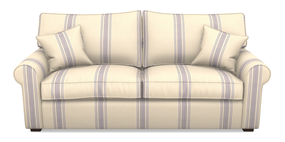Product photograph of Upperton 4 Seater Sofa In Cloth 22 - Racing Stripes Cheltenham - Blueberry from Sofas and Stuff Limited