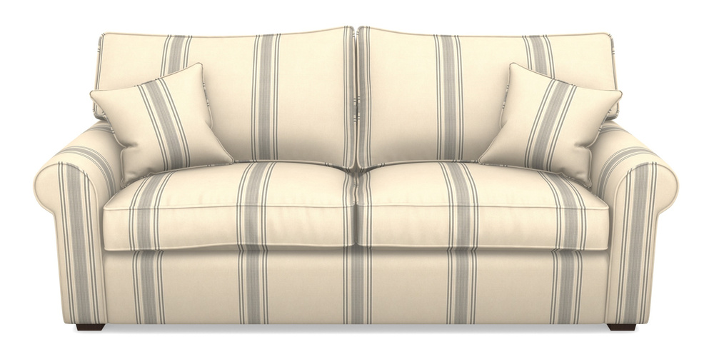 Product photograph of Upperton 4 Seater Sofa In Cloth 22 - Racing Stripes Cheltenham - Charcoal from Sofas and Stuff Limited