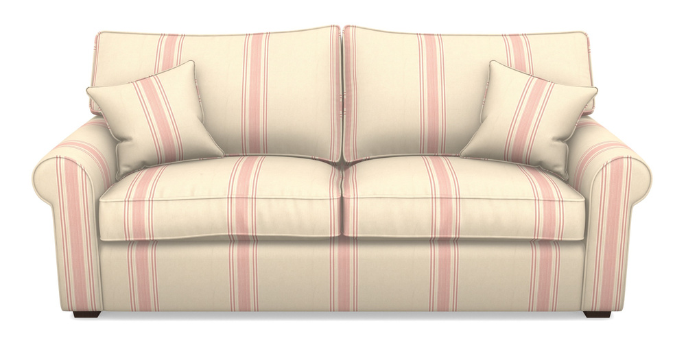 Product photograph of Upperton 4 Seater Sofa In Cloth 22 - Racing Stripes Cheltenham - Cherry from Sofas and Stuff Limited