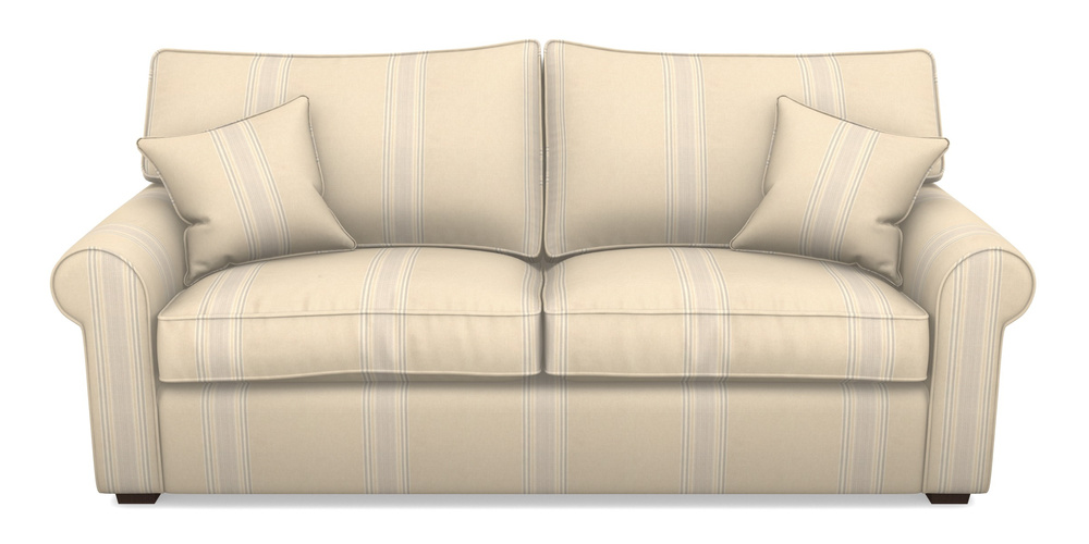 Product photograph of Upperton 4 Seater Sofa In Cloth 22 - Racing Stripes Cheltenham - Dove from Sofas and Stuff Limited