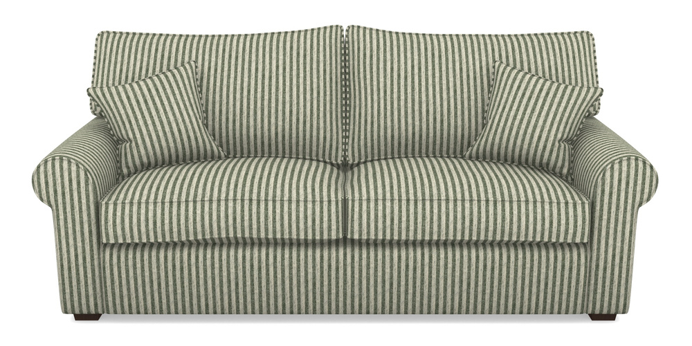 Product photograph of Upperton 4 Seater Sofa In Cloth 22 - Pinstripe - Courgette from Sofas and Stuff Limited
