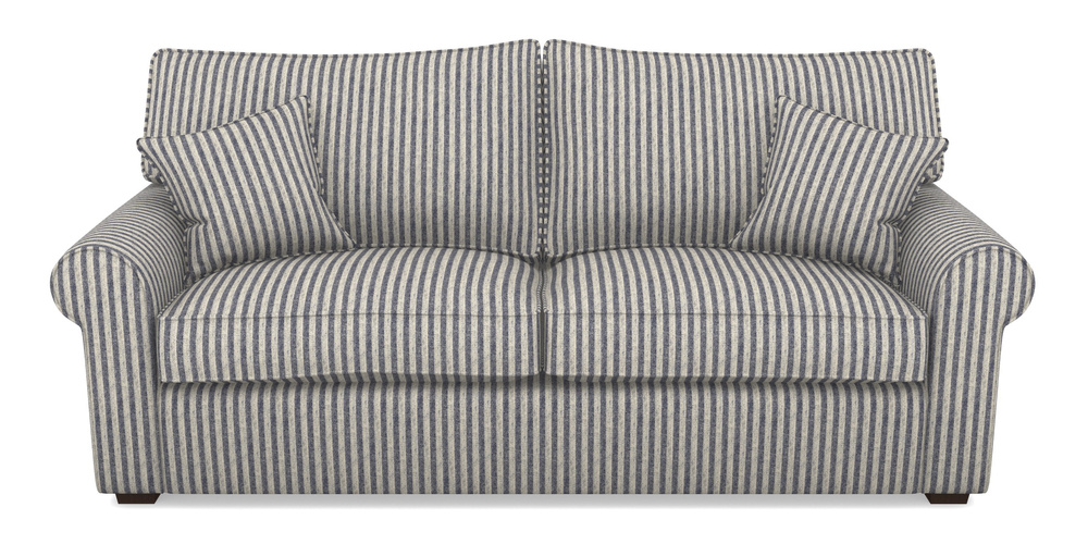 Product photograph of Upperton 4 Seater Sofa In Cloth 22 - Pinstripe - Deep Water from Sofas and Stuff Limited