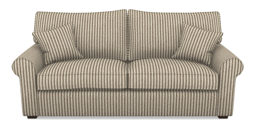 Product photograph of Upperton 4 Seater Sofa In Cloth 22 - Pinstripe - Peat from Sofas and Stuff Limited