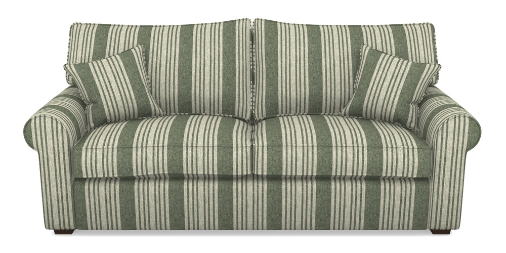 Product photograph of Upperton 4 Seater Sofa In Cloth 22 - Bayadere - Courgette from Sofas and Stuff Limited