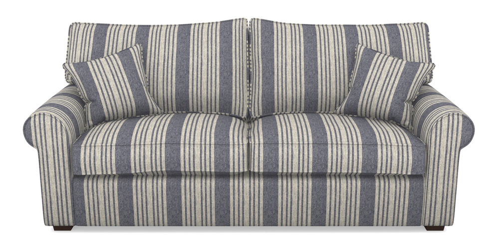 Product photograph of Upperton 4 Seater Sofa In Cloth 22 - Bayadere - Deep Water from Sofas and Stuff Limited