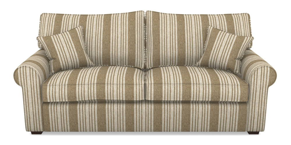 Product photograph of Upperton 4 Seater Sofa In Cloth 22 - Bayadere - Fallen Leaf from Sofas and Stuff Limited