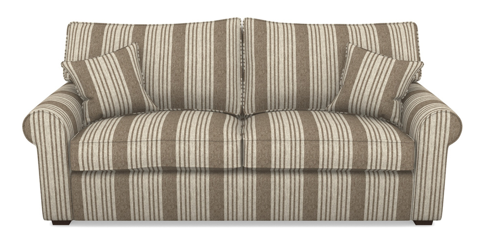 Product photograph of Upperton 4 Seater Sofa In Cloth 22 - Bayadere - Peat from Sofas and Stuff Limited