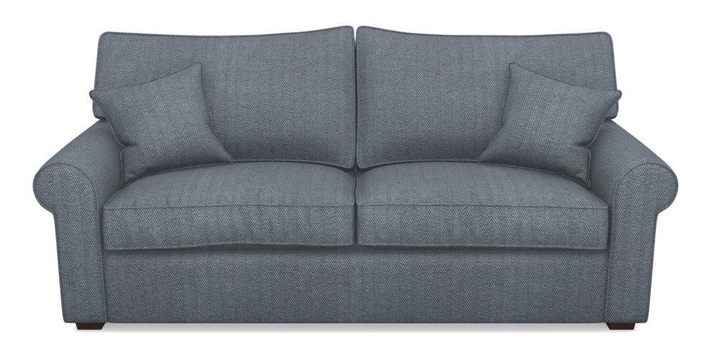 Product photograph of Upperton 4 Seater Sofa In Dundee Herringbone - Denim from Sofas and Stuff Limited