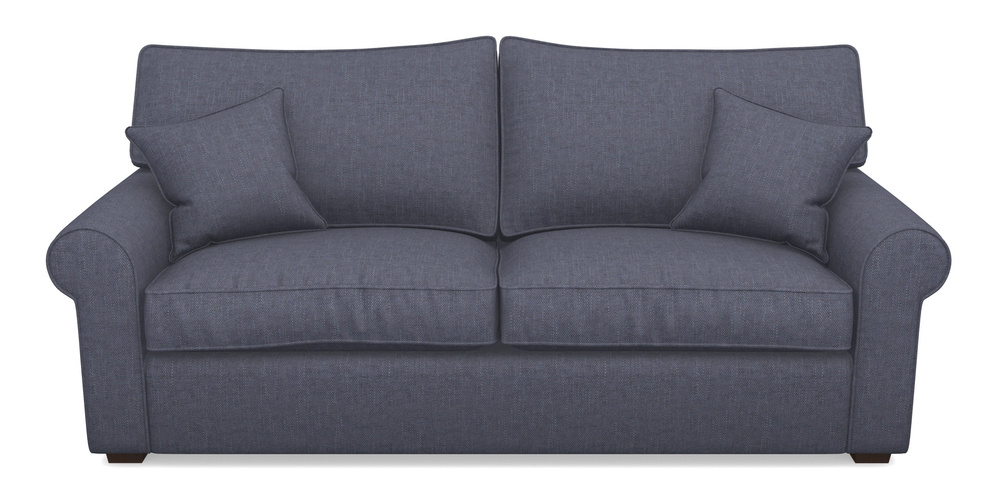 Product photograph of Upperton 4 Seater Sofa In Easy Clean Plain - Navy from Sofas and Stuff Limited