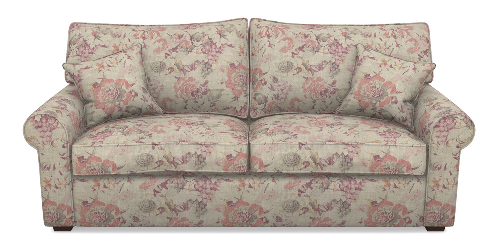 Product photograph of Upperton 4 Seater Sofa In Floral Linen - Faith Antique Sangria from Sofas and Stuff Limited