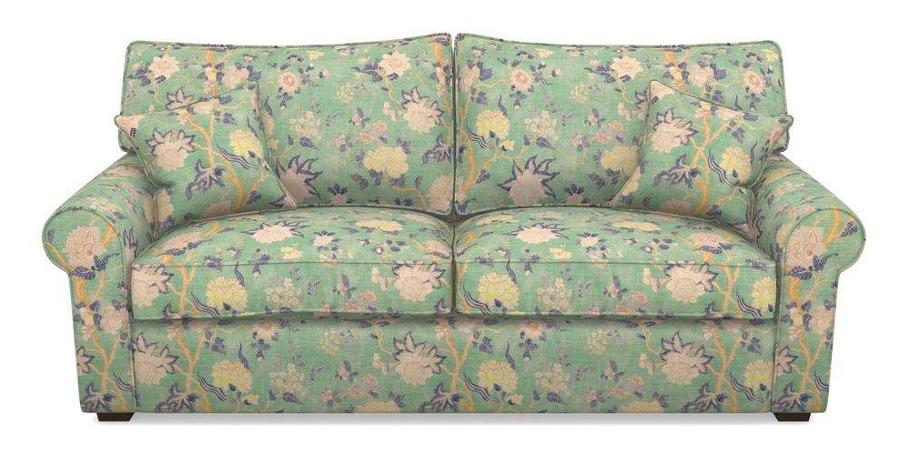Product photograph of Upperton 4 Seater Sofa In Floral Linen - Even So Verde from Sofas and Stuff Limited