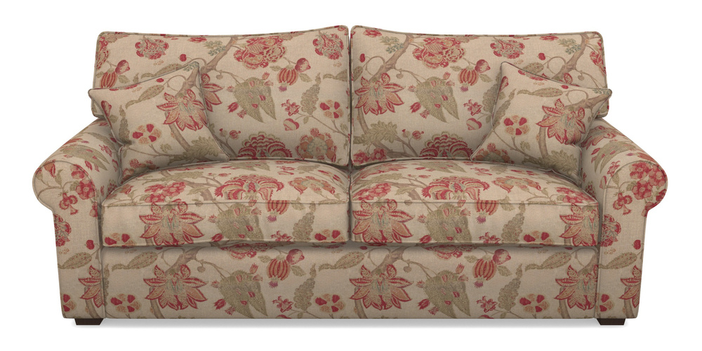 Product photograph of Upperton 4 Seater Sofa In Floral Linen - Indienne T Rosso from Sofas and Stuff Limited