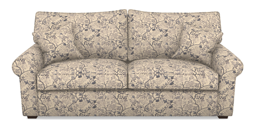 Product photograph of Upperton 4 Seater Sofa In Rhs Collection - Gertrude Jekyll Linen Cotton Blend - Navy from Sofas and Stuff Limited