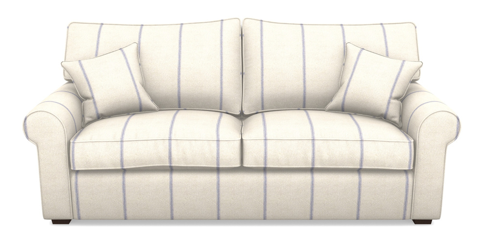 Product photograph of Upperton 4 Seater Sofa In Grain Sack Stripe - Blue from Sofas and Stuff Limited