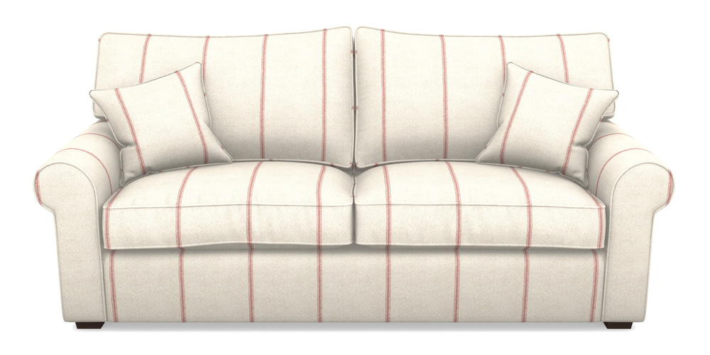 Product photograph of Upperton 4 Seater Sofa In Grain Sack Stripe - Red from Sofas and Stuff Limited