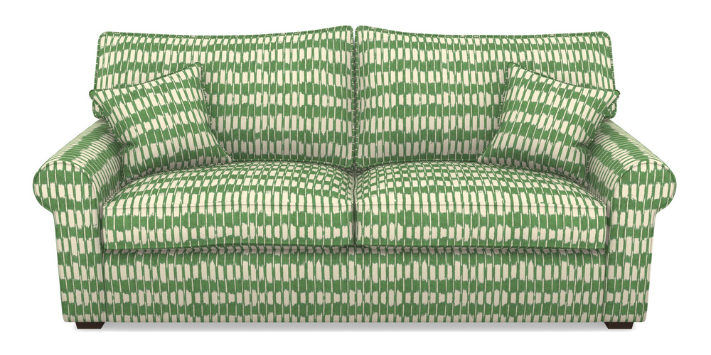 Product photograph of Upperton 4 Seater Sofa In V A Brompton Collection - Ikat - Basil from Sofas and Stuff Limited