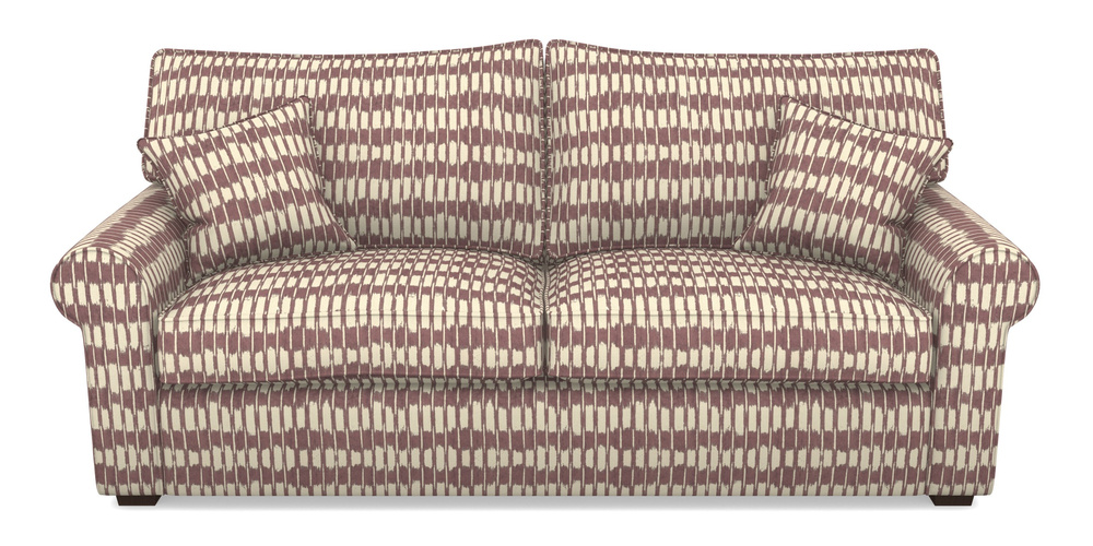 Product photograph of Upperton 4 Seater Sofa In V A Brompton Collection - Ikat - Cacao from Sofas and Stuff Limited