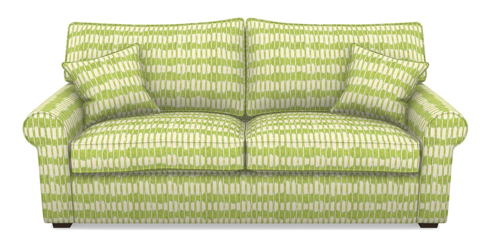 Product photograph of Upperton 4 Seater Sofa In V A Brompton Collection - Ikat - Lime from Sofas and Stuff Limited