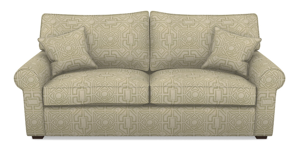 Product photograph of Upperton 4 Seater Sofa In Rhs Collection - Large Knot Garden Linen - Olive from Sofas and Stuff Limited